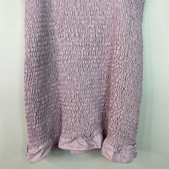 Superdown Dress XL Purple Natalia Smocked Bodice Mini Revolve Women's NWT - Picture 9 of 14